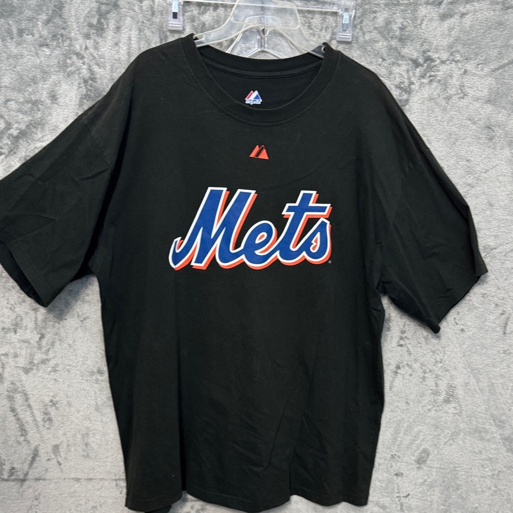 Majestic 2XL Black Mets T-Shirt Santana 57
